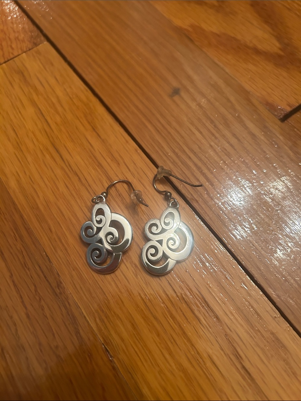 Brighton Silver Swirl Drop Earrings